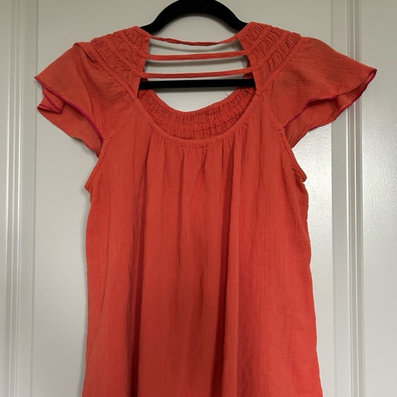 Free People Coral Short Sleeve Blouse - Picture 2 of 3